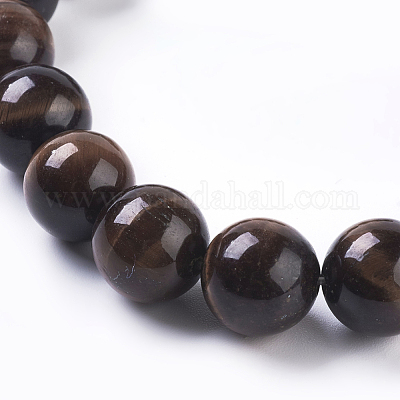 Натуральный красный тигровый глаз бисер пряди G-C076-10mm-1D-1