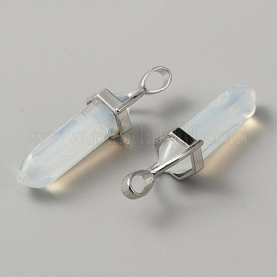 Опаловые двойные заостренные подвески G-WH0016-37B-1