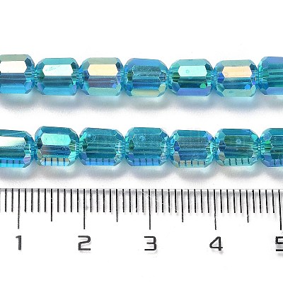 Стеклянные бусины с гальваническим покрытием  EGLA-D030-19L-1