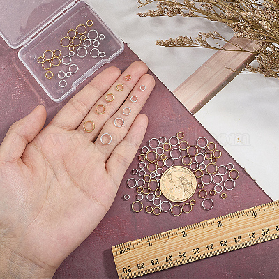 100 шт. латунные разрезные кольца&nbsp;FIND-HY0005-04A-1