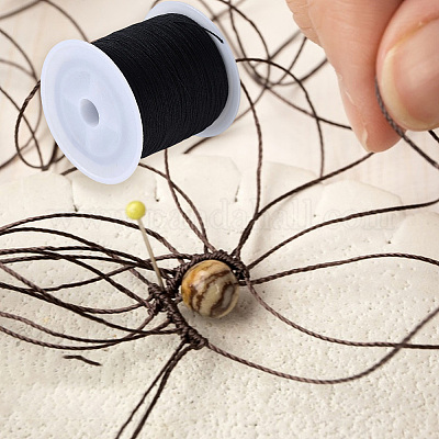 140 м круглый полиэстеровый шнур с китайским узлом WCOR-WH20010-01B-1