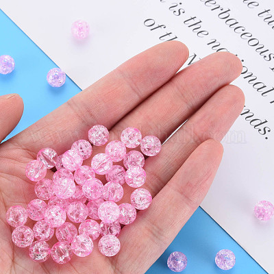 Прозрачных бусин акриловые треск MACR-S373-66-N04-1