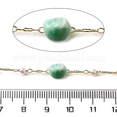 Цепочки из бисера из натурального амазонита ручной работы CHC-F020-04G-06-1