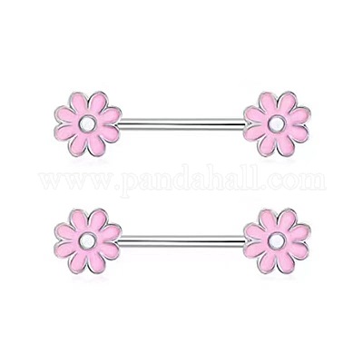 Кольца для сосков из нержавеющей стали 304 со стразами WGC7CE7-09-1