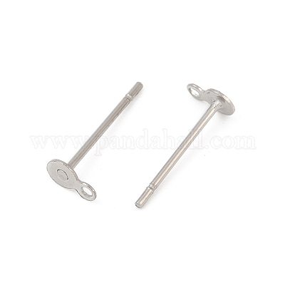 Фурнитура для сережек-гвоздиков из нержавеющей стали 304 STAS-Q353-01P-1