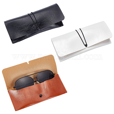 Sunglasses Pouch Leather Travel Case Eyeglasses Pouch 