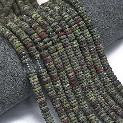 Нити из матовых бусин из натуральной драконьей крови G-K389-C07-01-1