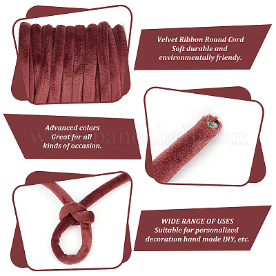 10м бархатный шнур OCOR-OC0001-58B-1