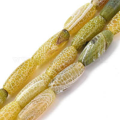 Естественные выветрившиеся агатовые бусины G-P570-C04-01-1