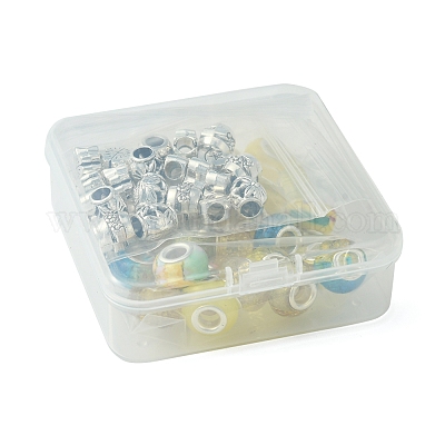 Европейские бусины из сплава и смолы в тибетском стиле своими руками DIY-FS0006-78B-1