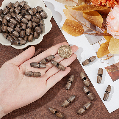 50 шт. деревянные пуговицы с 1 отверстиями BUTT-UN0001-27A-1