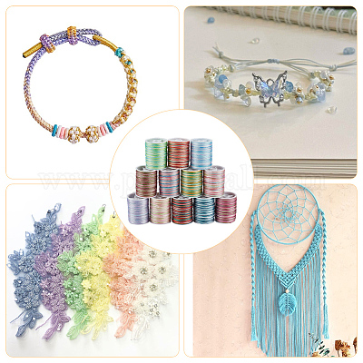 12 рулон 12 цвета полиэфирного шнура OCOR-CY0002-43A-1