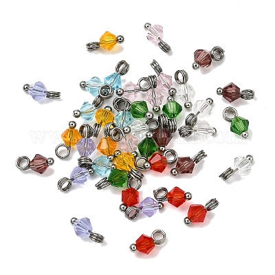 40 шт. 8-цветные подвески из искусственного австрийского хрусталя с имитацией стекла k9 PALLOY-JF04101-02-1