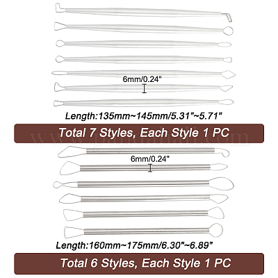 Инструменты для скульптуры из глины с алюминиевой ручкой TOOL-UN0001-24-1