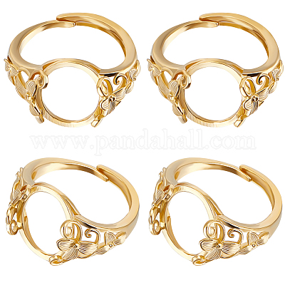 4 шт. регулируемые латунные кольцевые компоненты KK-BBC0008-71-1