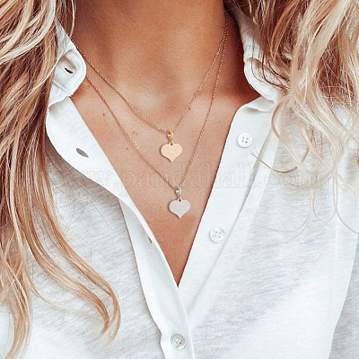 4 набор двухцветных европейских подвесок-шармов из нержавеющей стали 304 с возможностью гравировки FIND-BC0004-31-1