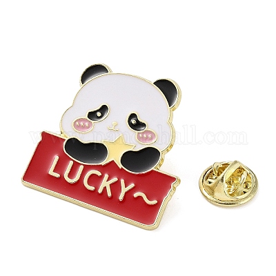 Эмалевые значки с изображением панды JEWB-B030-03A-G-1