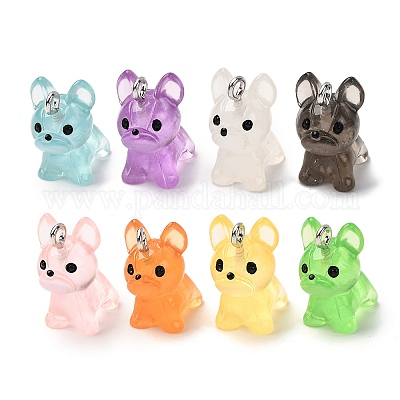 Подвески из светящейся прозрачной смолы RESI-Z043-02P-1