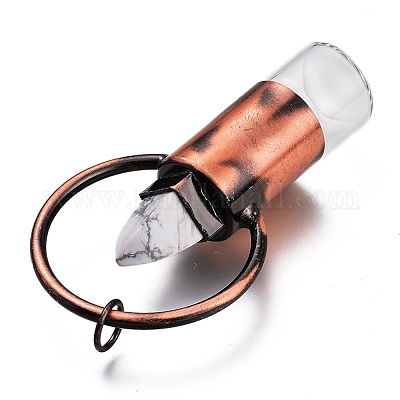 Форма губной помады граненый флакон духов из смешанных драгоценных камней G-I298-02R-1