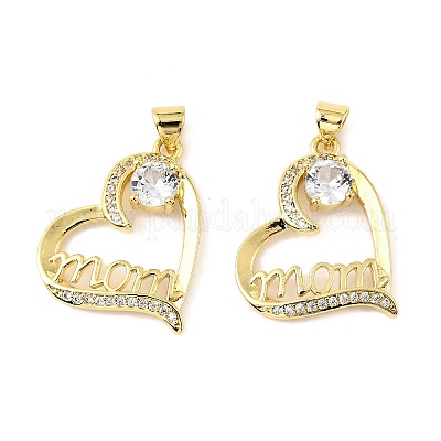 Латунные микро проложить кубического циркония подвески KK-M324-02K-G-1