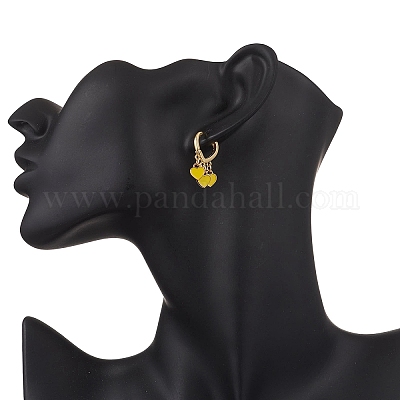 Латунные серьги обруча EJEW-JE06674-1