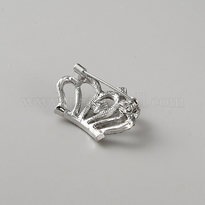 Броши из сплава короны со стразами для женщин JEWB-WH0021-93E-P-1