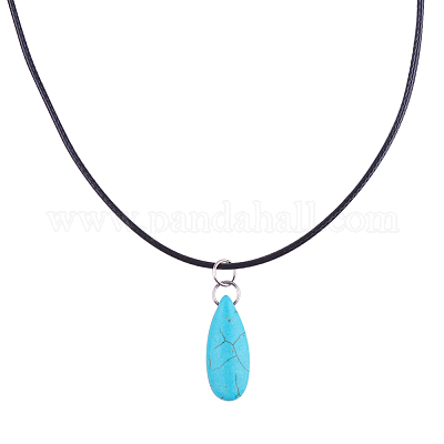 Кожаный шнур ожерелье материалы MAK-PH0002-1.5mm-01-1