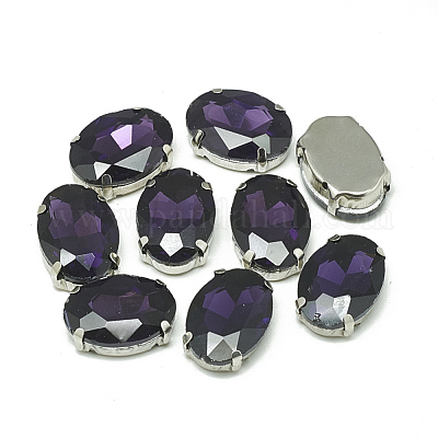 Nähen auf Rhinestone&nbsp;RGLA-T091-13x18mm-16P-1