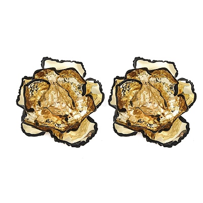 Серьги-гвоздики из сплава и железа&nbsp;LS-EJEW-M075-05G-1