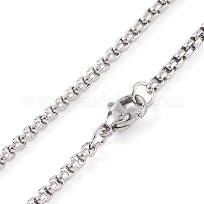 Ожерелья с подвеской из нержавеющей стали крест 201 NJEW-F320-05P-1