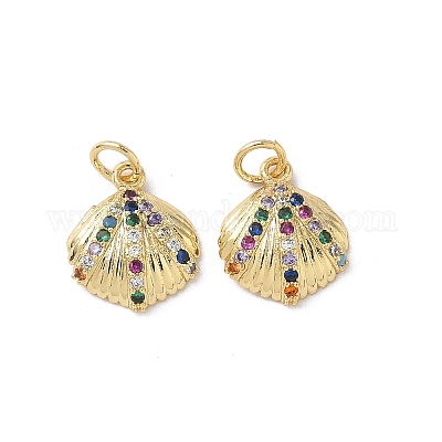 Латунные микро проложить кубического циркония подвески KK-D502-26G-G-1