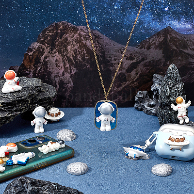 24 шт. 12 стиля кабошоны из непрозрачной смолы с космической тематикой RESI-OC0001-65-1