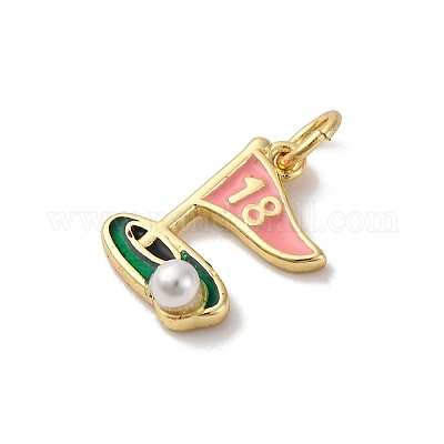 Латунь эмаль подвески KK-Q098-37G-A-1