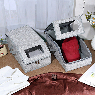 Cajas de almacenamiento organizadoras de sombreros de tela&nbsp;AJEW-WH0699-362-1