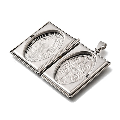 Подвески-медальоны из нержавеющей стали 316 STAS-C123-03B-P-1