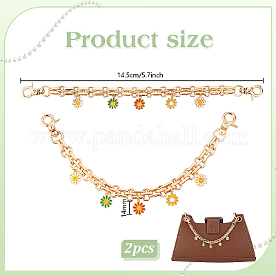2 шт. удлинители для ремня кошелька из железной цепи AJEW-PH0018-09-1