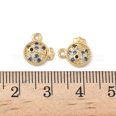 Латунные микро проложить кубического циркония подвески KK-C099-01A-G-1