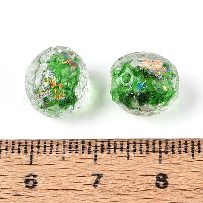 Handmade стеклянные бусины фольги&nbsp;FOIL-N029-10C-1