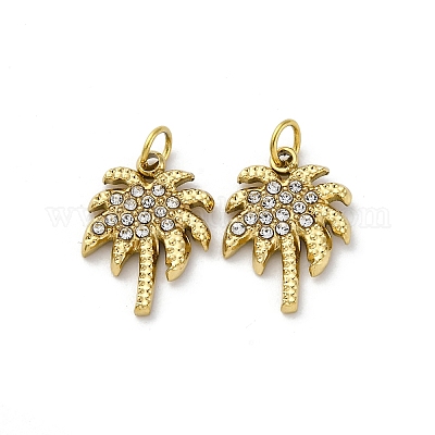 Подвески из нержавеющей стали 304 с кристаллами и стразами STAS-E550-10G-1