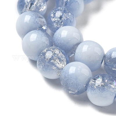 Стеклянные бусины кракле GLAA-U001-8mm-14-1