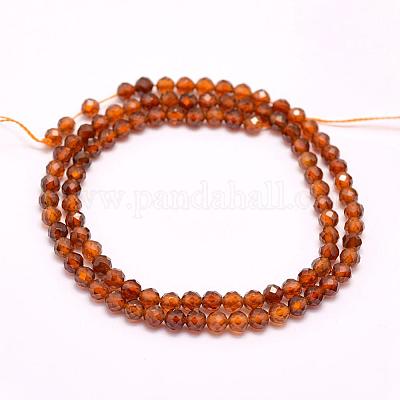 Гранат природный бисер нитей&nbsp;G-F509-13-2mm-1