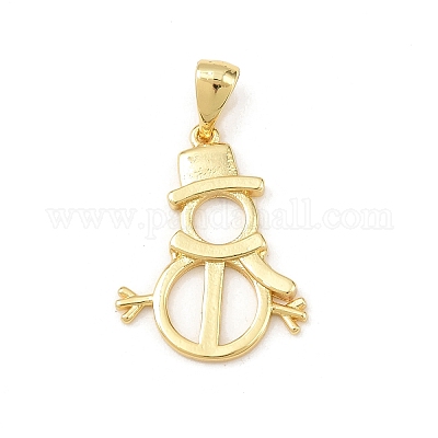 Рождественские латунные подвески KK-K411-01G-1