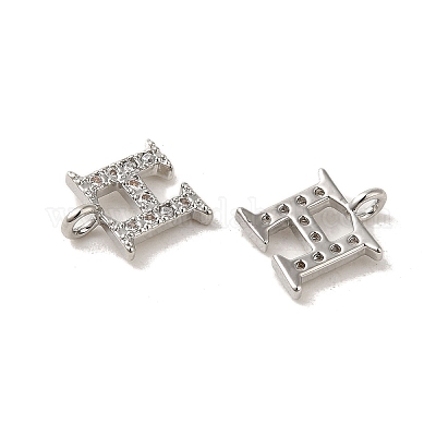 Буквица латунные микро проложить кубического циркония подвески ZIRC-F008-H-1