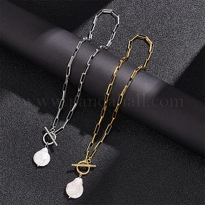 2шт. 2-х цветный комплект из натуральных бусин с подвесками на шею NJEW-AN0001-16-1