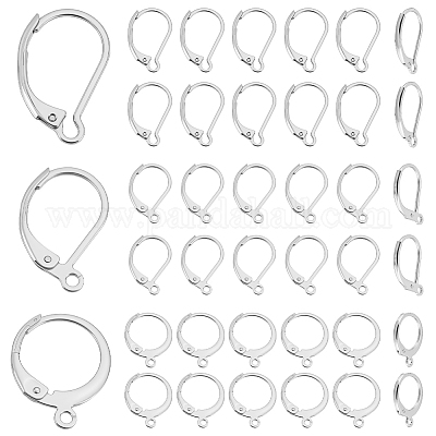 Ahademaker 90шт 3 стиля 304 нержавеющая сталь английская застежка для сережек FIND-GA0006-97P-1