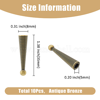 10 шт. концы шнура из сплава FIND-FH0009-40AB-1