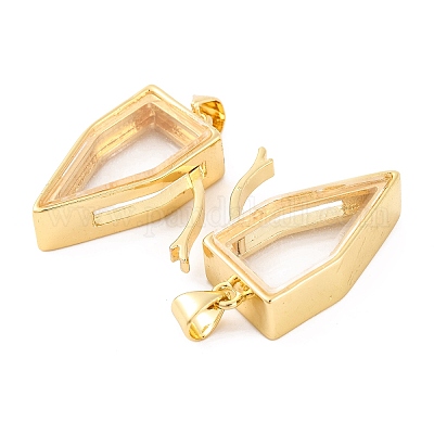 Стойки обшивки латунь медальона подвески KK-F874-01G-02-1