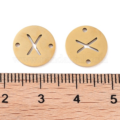 Вакуумное покрытие pvd 201 полые плоские круглые звенья из нержавеющей стали FIND-R149-03X-G-1