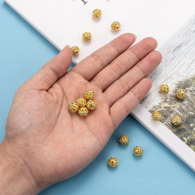 Латунные бусины со стразами  RB-H041-5-1