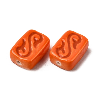 Фарфоровые бусины ручной работы PORC-K010-02B-1